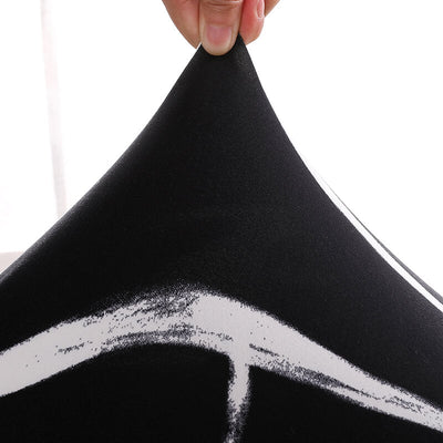 Svart Bi-Stretch Stolsöverdrag