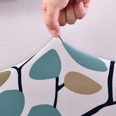 Blommigt Stolsöverdrag (Blå)