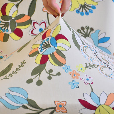Flerfärgad Blommig Stolsöverdrag