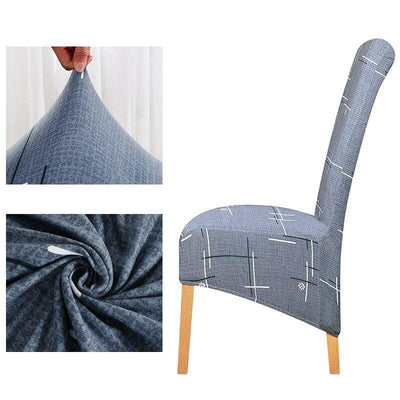 Stor Storlek Stolöverdrag Silver