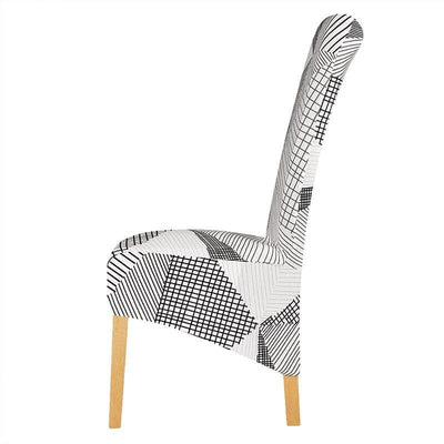 Stor Storlek Stolöverdrag Royal White