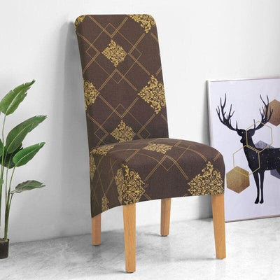 Stort Stolsöverdrag Kaffe