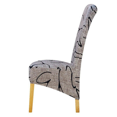 Stor Storlek Metallgrå Stolsöverdrag