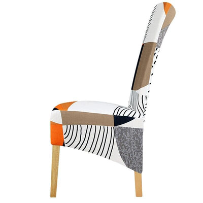 Stort Flerfärgat Stolsöverdrag