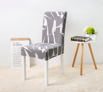 Tryckt Stolsöverdrag (Grå)