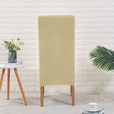 Cream Beige Stort Stolsöverdrag