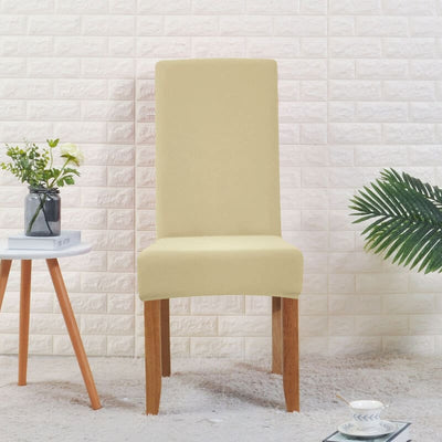 Cream Beige Stort Stolsöverdrag