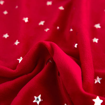 Röd Sammet Julstolsöverdrag