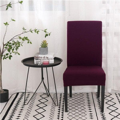 Plommon Stolsöverdrag