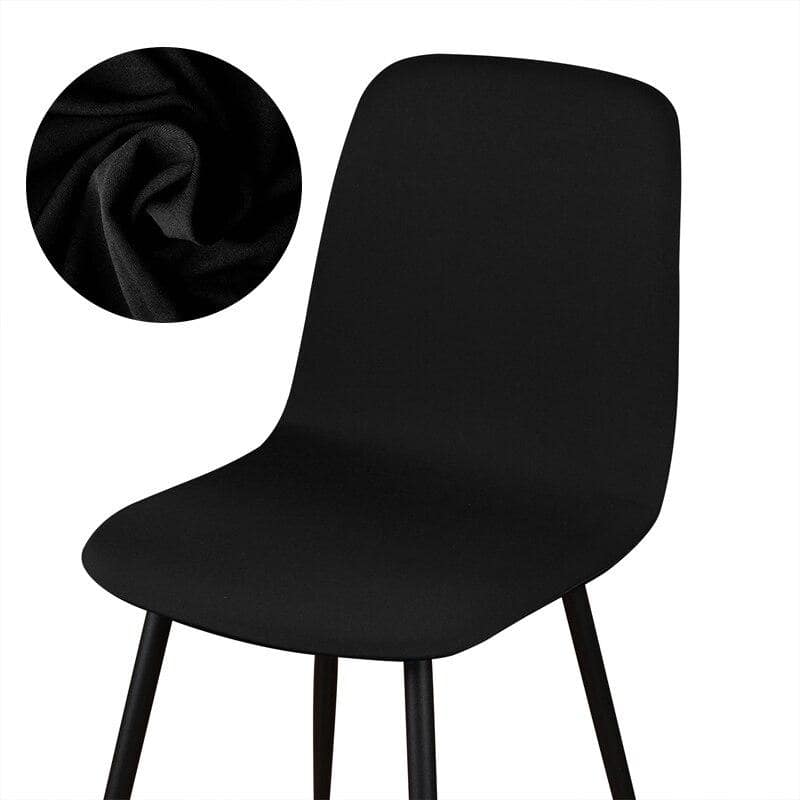 Deep Black Scandinavian Chair Cover