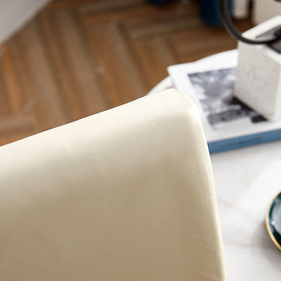 Krämvit Stolsöverdrag I Konstläder