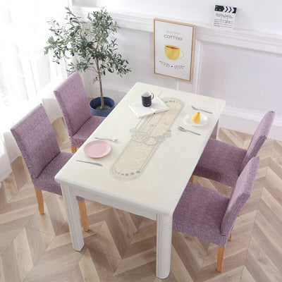 Stolsöverdrag I Lila Tyg