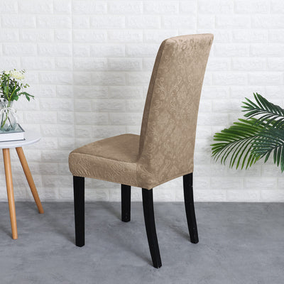 Brown Lily Velvet Stolsöverdrag