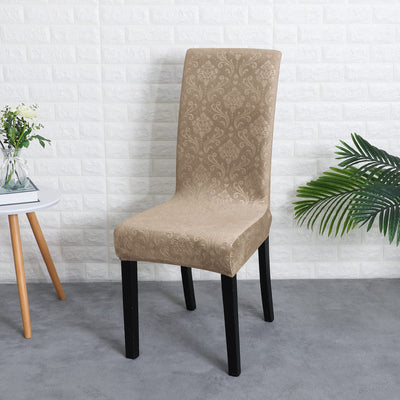 Brown Lily Velvet Stolsöverdrag