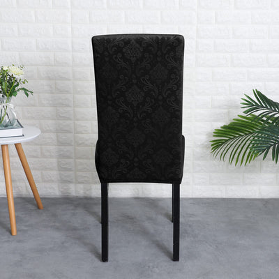 Svart Lys Velvet Stolsöverdrag
