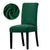 Bottle Green Velvet Chair Cover
