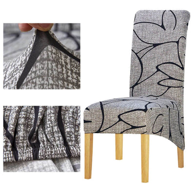 Xl Modern Grå Stolsöverdrag