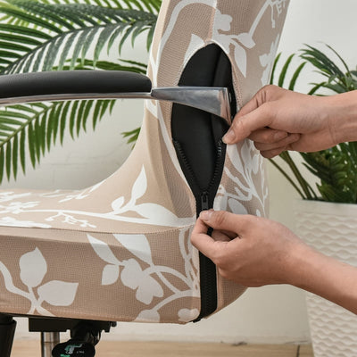 Beige Universal Kontorsstolsöverdrag