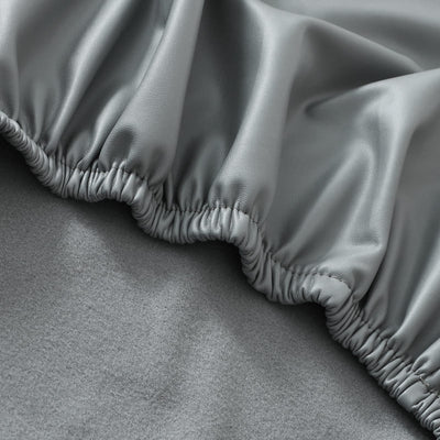 Kontorsstolsöverdrag I Grått Läder