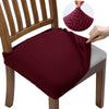 Burgundy Jacquard Stol Sätesöverdrag