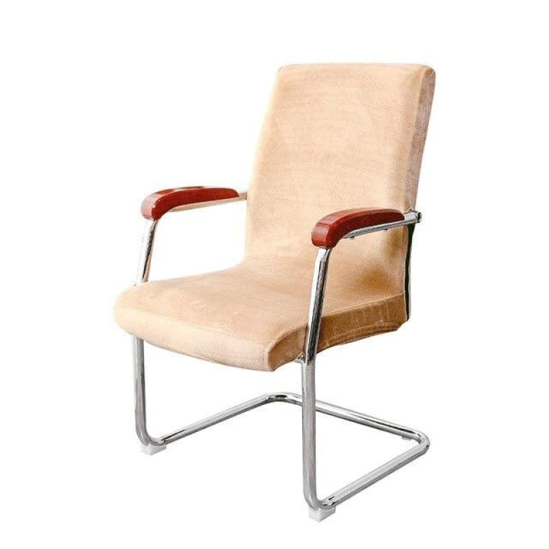 Mörkbeige Sammetsöverdrag Till Kontorsstol