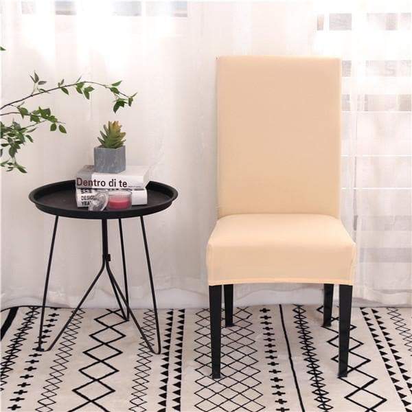 Ljus Beige Stolsöverdrag