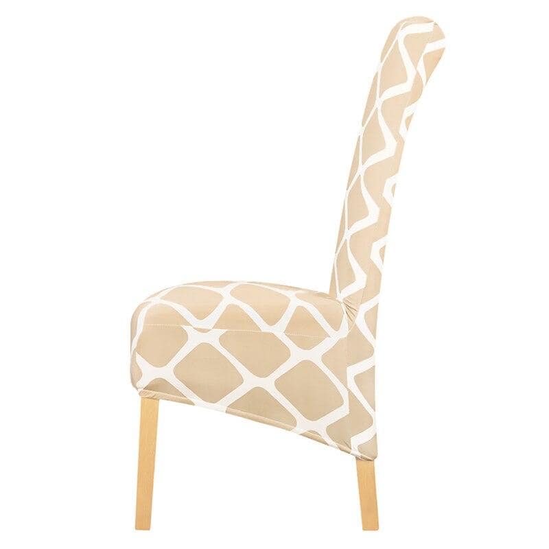 Stor Storlek Beige Stolsöverdrag