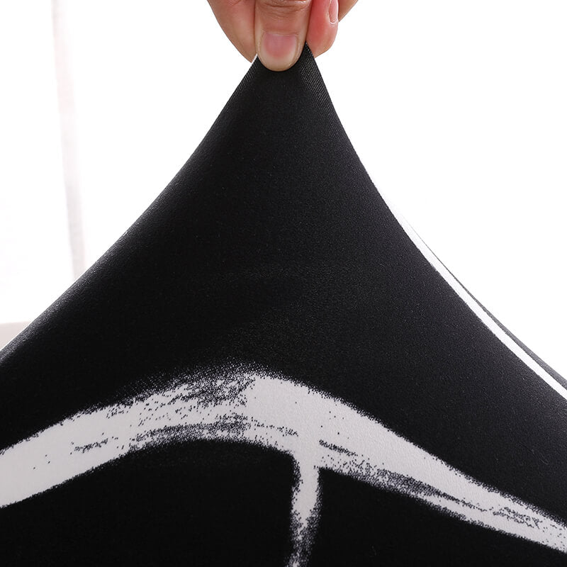 Svart Bi-Stretch Stolsöverdrag