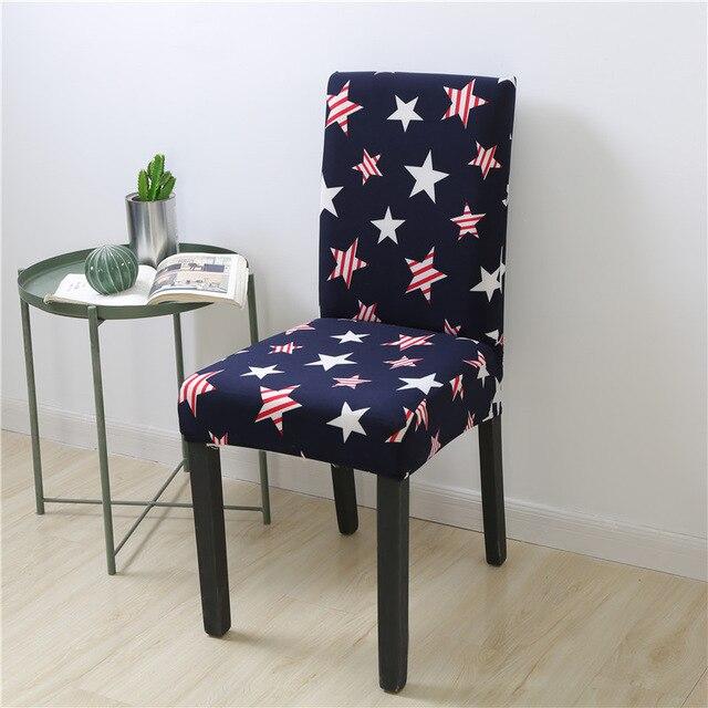 Starry Marinblått Stolsöverdrag