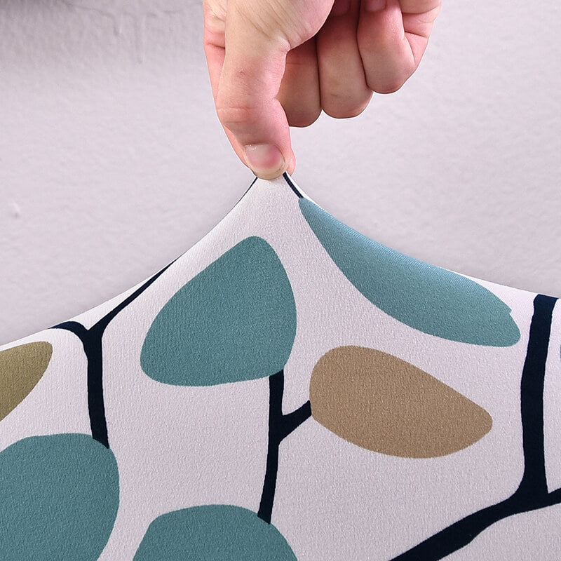 Blommigt Stolsöverdrag (Blå)