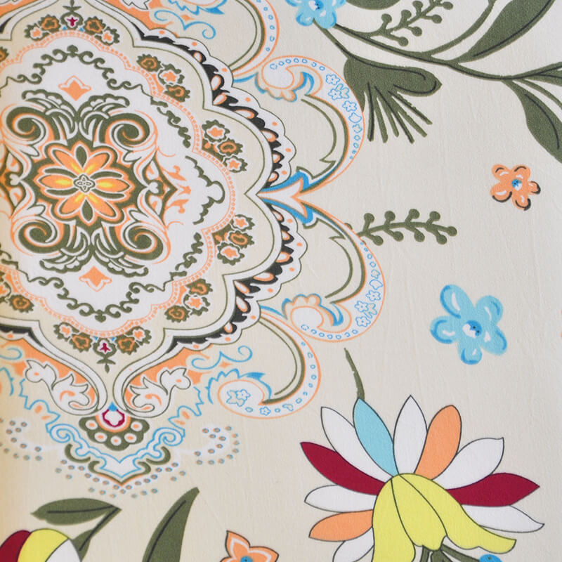 Flerfärgad Blommig Stolsöverdrag