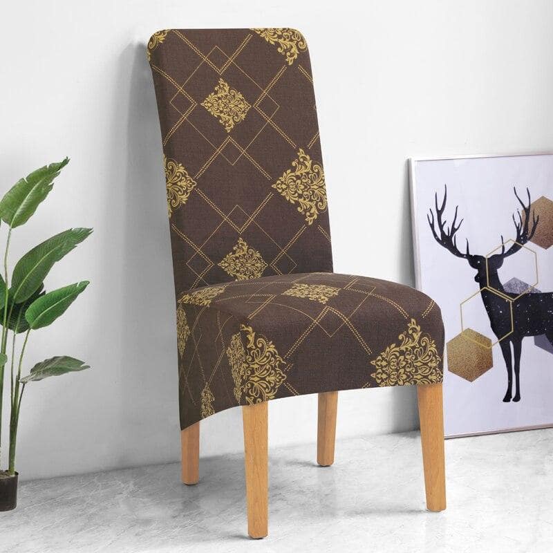 Stort Stolsöverdrag Kaffe