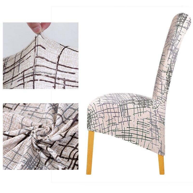 Stor Storlek Grå Stolsöverdrag Med Mönster