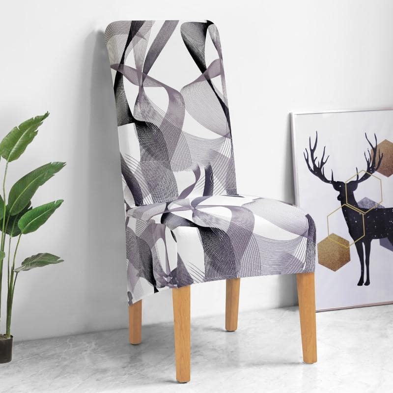 Stort Stolsöverdrag Royal Grey