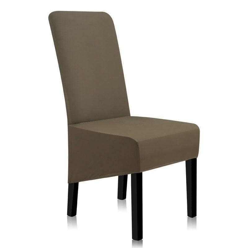 Stor Storlek Stolöverdrag Khaki Grön