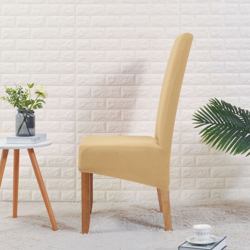 Beige Stort Stolsöverdrag