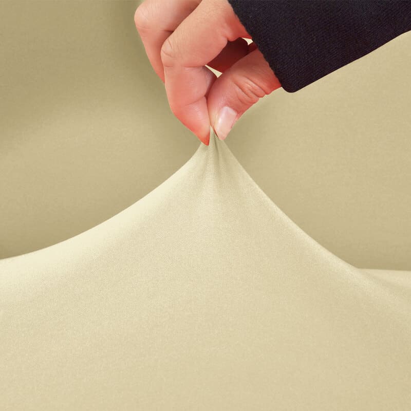 Cream Beige Stort Stolsöverdrag