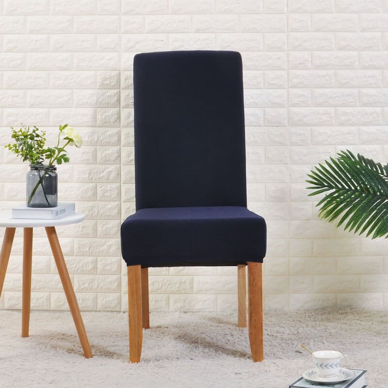 Stort Marinblått Stolsöverdrag