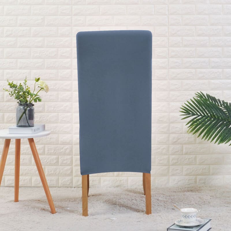 Stort Gråblått Stolsöverdrag