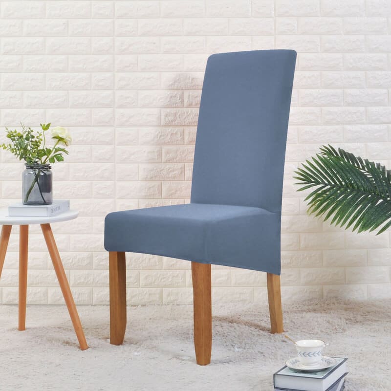 Stort Gråblått Stolsöverdrag