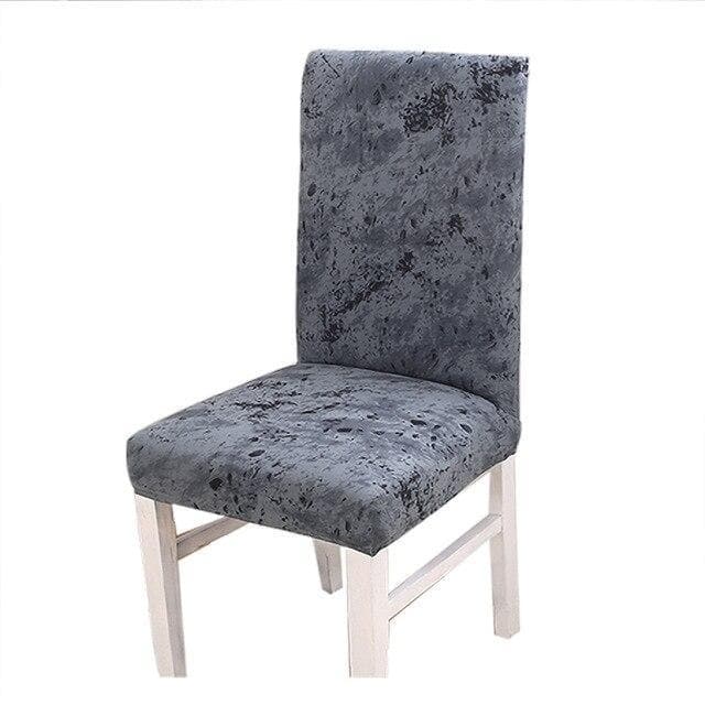 Stolsöverdrag I Grå Marmor