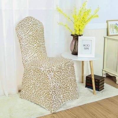 Leopard Bröllopsstolsöverdrag