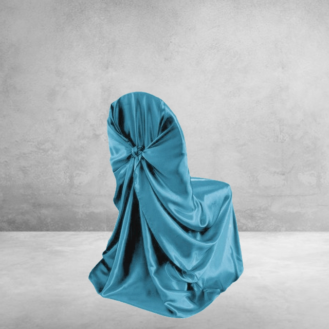 Överdrag Till Bröllopsstol I Turkos Satin