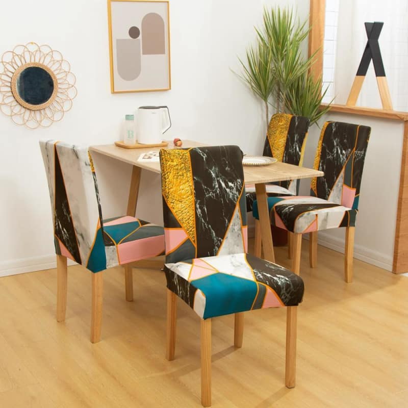 Flerfärgad Brun Stolsöverdrag