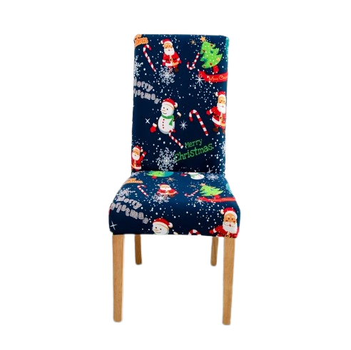 Blå God Jul Stolsöverdrag