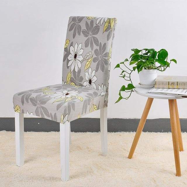 Blommönster Stolsöverdrag