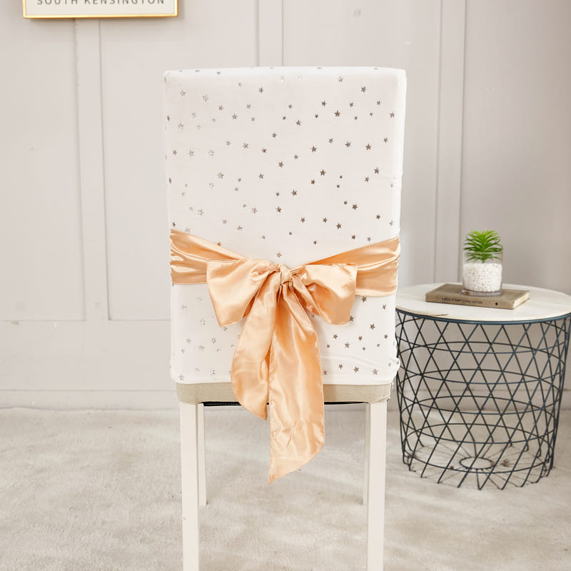 White Velvet Julstolsöverdrag