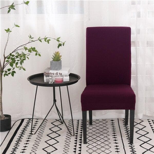 Plommon Stolsöverdrag