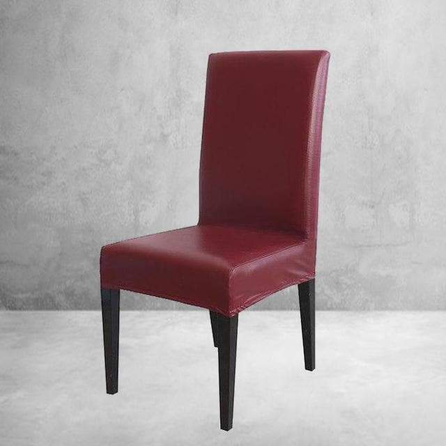 Stolsöverdrag I Konstläder Burgundy