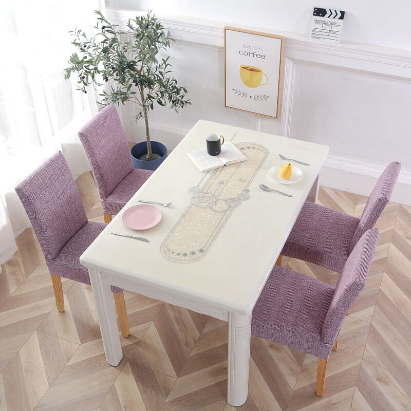 Stolsöverdrag I Lila Tyg